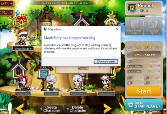 Is it Possible to Fix Maplestory Crashing After Login