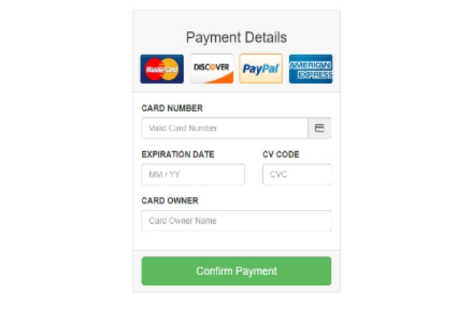 Different Types of Business Credit Card Payment (authorization) Form
