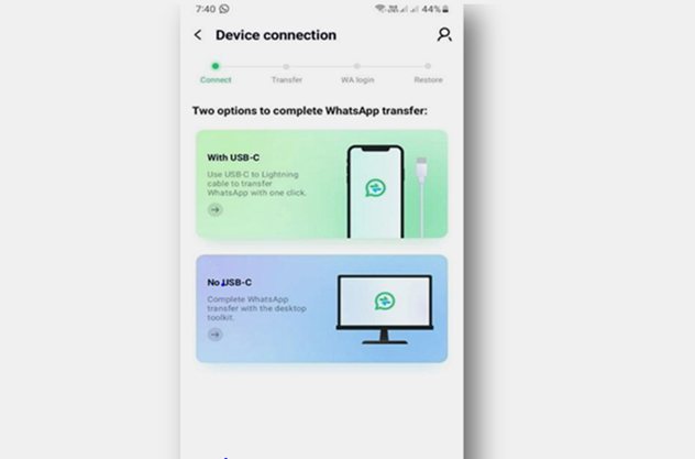 Transfer WhatsApp Cross Platform