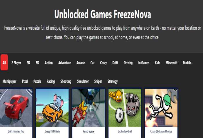 How to Play Unblocked Games Freezenova? - Tech Game