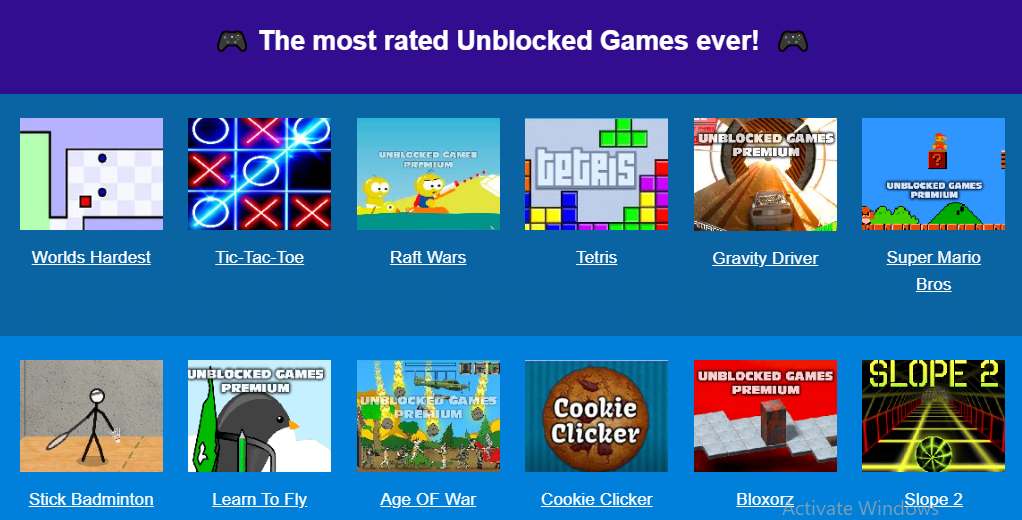 Unblocked Games Premium