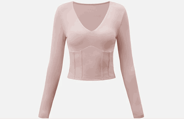 Unlocking Elegance: The Timeless Allure of OGLmove’s Pink Corset Top Long Sleeve